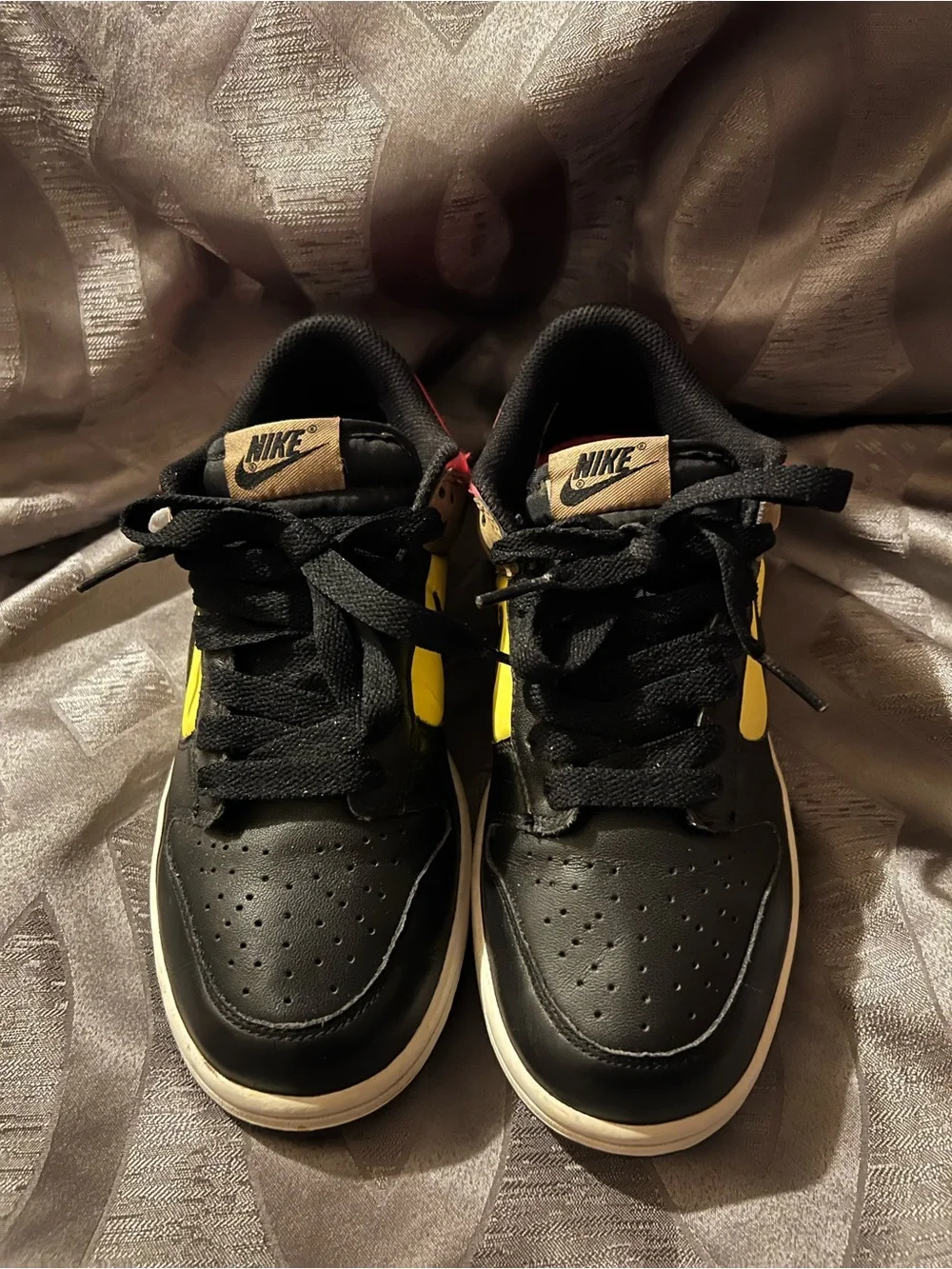 Nike Dunk Low Black Walnut Ozone Pink Yellow Women’s Size 8 Vintage 2007
